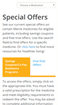 Mobile Screenshot of merckrxsavings.com