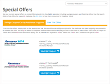 Tablet Screenshot of merckrxsavings.com